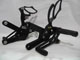 ARROW SUZUKI GSXR600 01-05, 750 00-05, 1000 01-04 ADJUSTABLE COMPETITION REARSETS - BLACK