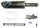 TERMIGNONI SUZUKI GSXR1000 05-06 SLIPON TI MIDPIPE SINGLE CARBON SILENCER WITH TI INTERNALS W,FORMED ENDCAP